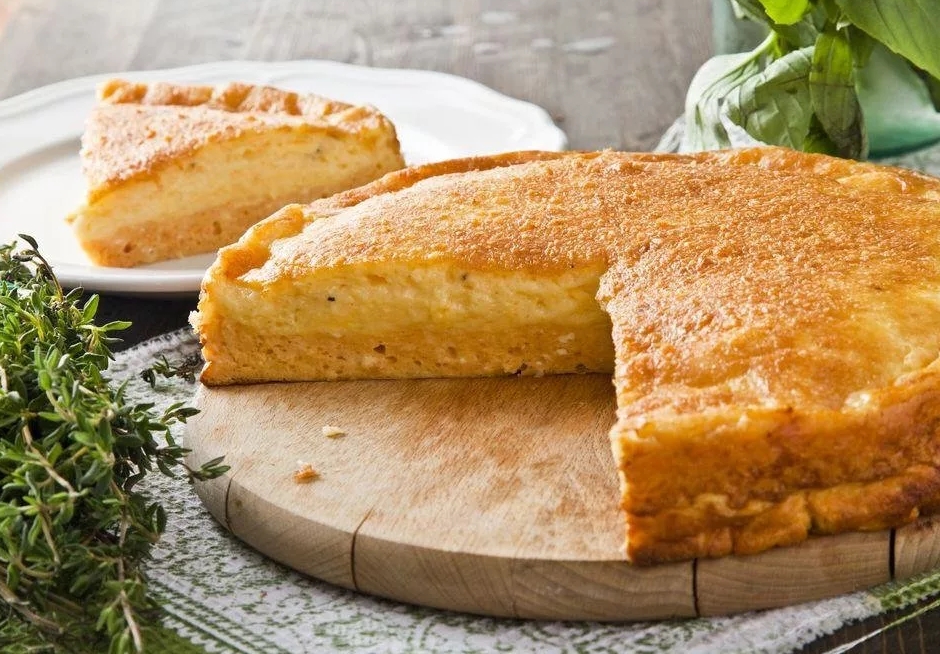 Пирог из драников с сыром